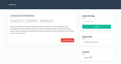 Desktop Screenshot of litteraire.ca