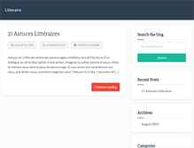 Tablet Screenshot of litteraire.ca